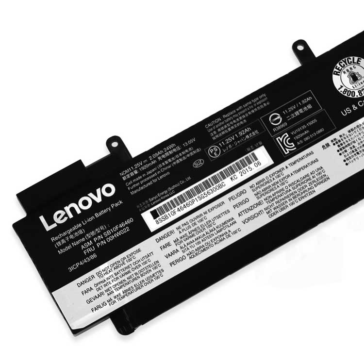 Lenovo ThinkPad T460s serie batería