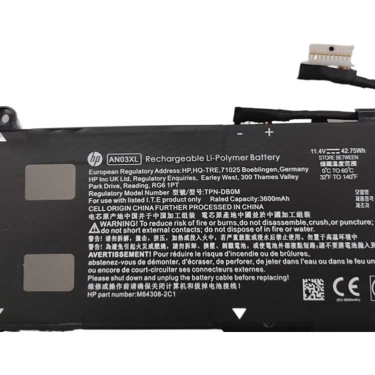 HP Pro X360 paratis 11 G9 serie batería