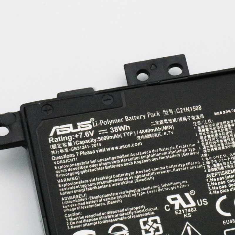 ASUS R457UV-FA086T batería