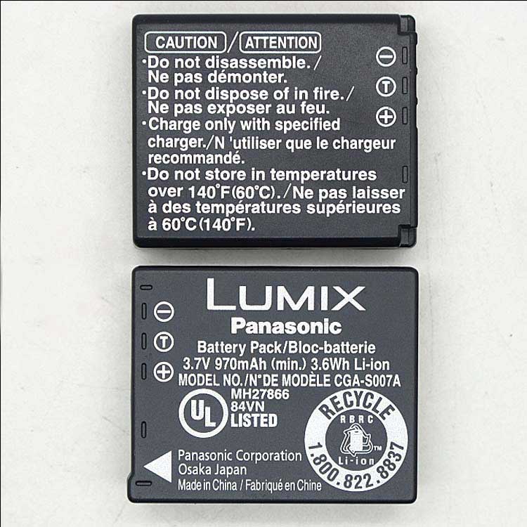 PANASONIC Lumix DMC-TZ3EB-S batería