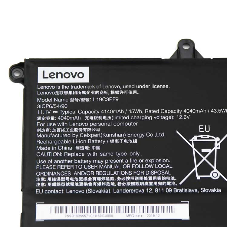 LENOVO L19C3PF0 batería