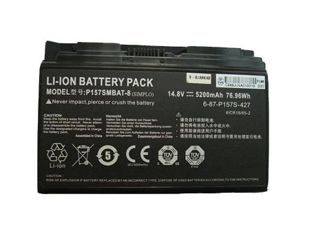 CLEVO Sager NP8250-S serie batería