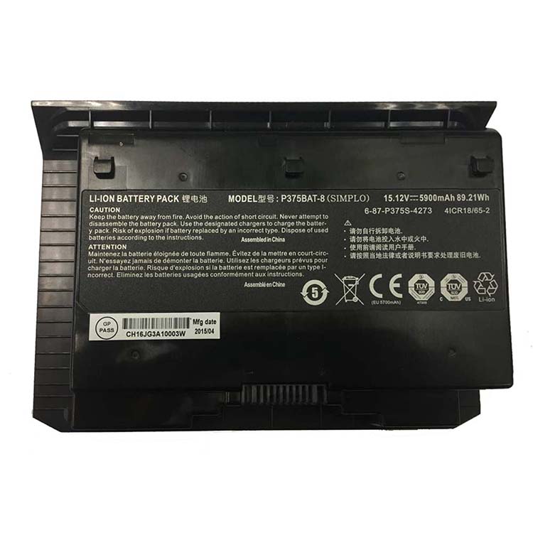 Clevo Sager NP9390 P375S serie batería