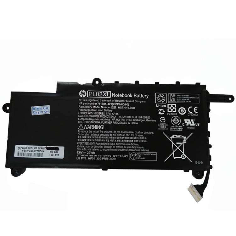 HP HSTNN-LB6B batería